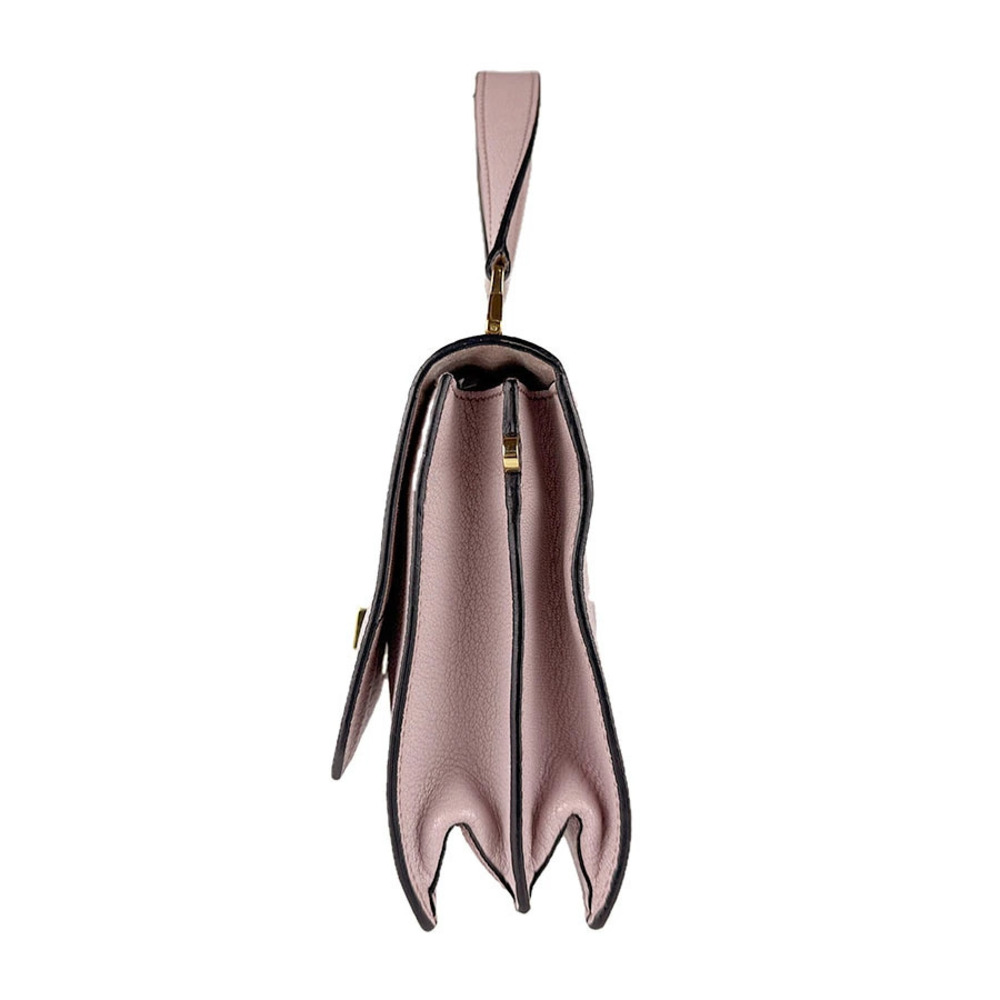 Miu Miu leather handbag shoulder bag pink